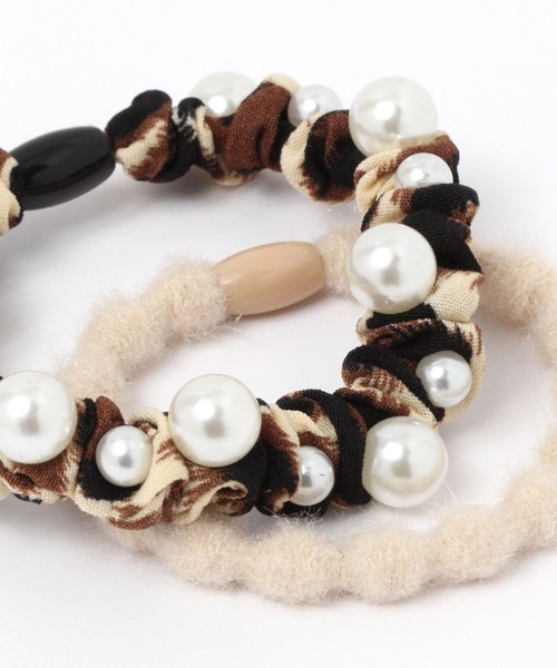 niko and...（ニコアンド）の「2セットヘアゴム（ヘアゴム・レディース・ブラック/ブラウン/アイボリー・0）」の6枚目の写真