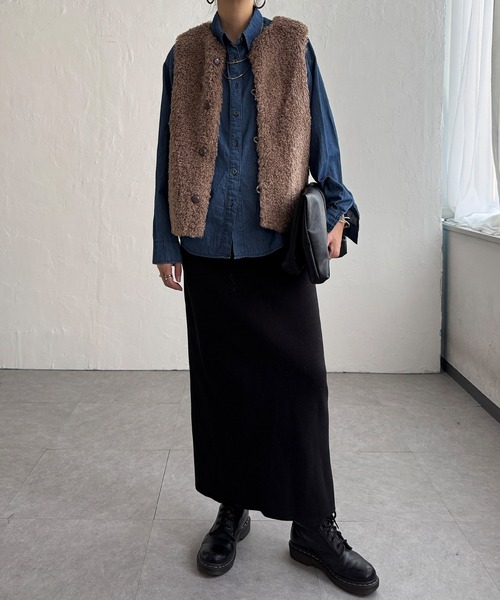 ステゥーシー ボアベスト ステューシー リバーシブルボアベスト 節約 メンズ S STUSSY