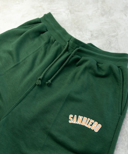 NYLAUS（ナイラス）の「ロゴプリント ワイド スウェットイージーパンツ（スウェットパンツ・メンズ・ブラック/ネイビー/グリーン/杢グレー/オートミール・LL/L/M）」の18枚目の写真