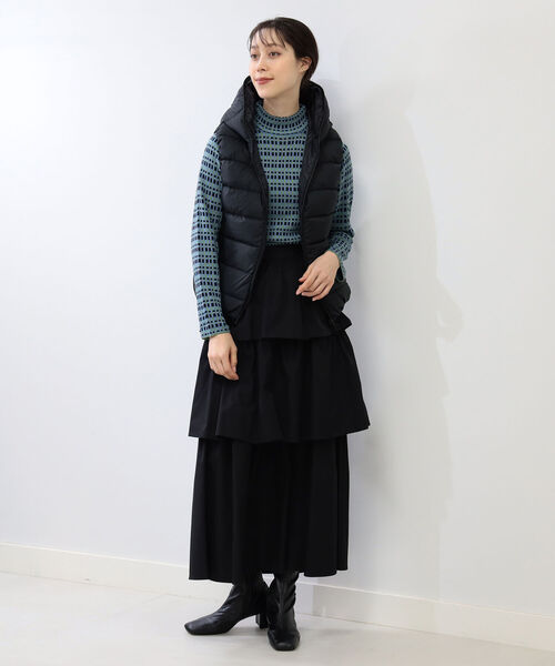 Ray BEAMS(レイビームス)の「Ray BEAMS / カラー チェック ハイネック ニット(Tシャツ/カットソー・レディース・ブルー/オレンジ・ONE SIZE)」の10枚目の写真