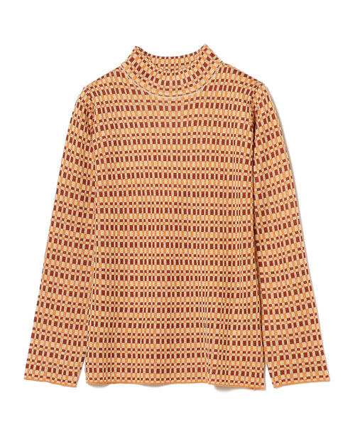 Ray BEAMS(レイビームス)の「Ray BEAMS / カラー チェック ハイネック ニット(Tシャツ/カットソー・レディース・ブルー/オレンジ・ONE SIZE)」の20枚目の写真