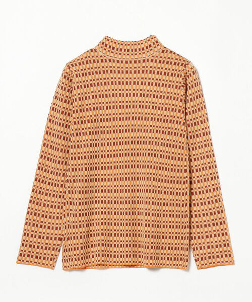 Ray BEAMS(レイビームス)の「Ray BEAMS / カラー チェック ハイネック ニット(Tシャツ/カットソー・レディース・ブルー/オレンジ・ONE SIZE)」の21枚目の写真