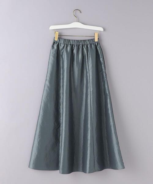 UNITED ARROWS（ユナイテッドアローズ）の「【WEB限定】PE CHAMB ギャザー スカート（スカート・レディース・ブラック/ダークグリーン/グレー・38/36）」の14枚目の写真