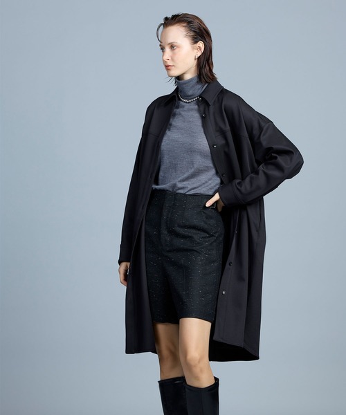 N.O.R.C（ノーク）の「ダブルクロスシャツワンピース（シャツ