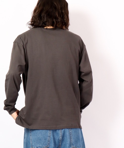 FUNALIVE(ファンアライブ)の「BF2 select Soar Out Door オーバーサイズ ペンギン 刺繍 ポケ付き ロングスリーブTシャツ(Tシャツ/カットソー・メンズ・ブラック/ピンク/ブルー/グレイッシュベージュ・LL/M/L)」の9枚目の写真