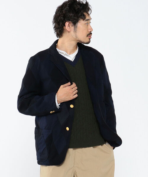BEAMS PLUS 別注 TUBE パッチワーク テーラードジャケット TUBE（チューブ）の「TUBE × BEAMS PLUS / 別注 Patchwork Blazer