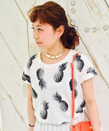 DISCOAT | 【Discoat】パイナップルPt裾ゴムT(Tシャツ/カットソー)