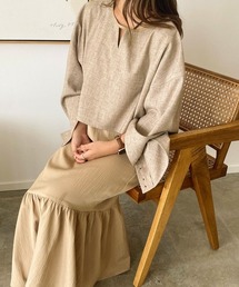 Bab（バブ）の「【AYACA×Bab】ブラウス×キャミワンピースセット（ワンピース）」