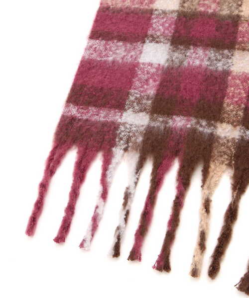 NATURAL BEAUTY BASIC(ナチュラルビューティーベーシック)の「ネップチェックマフラー(マフラー・レディース・ブラウン系その他/ホワイト系その他・FREE)」の4枚目の写真