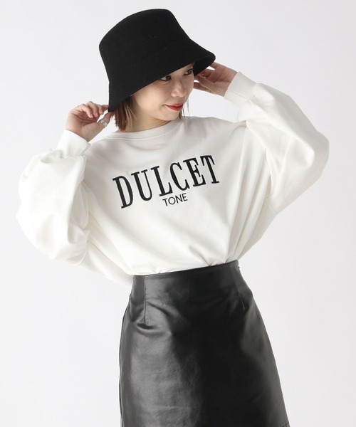 Heather(ヘザー)の「刺繍ロゴスウェットプルオーバー 166436(スウェット・レディース・オフホワイト/ネイビー/ブラック・FREE)」の4枚目の写真