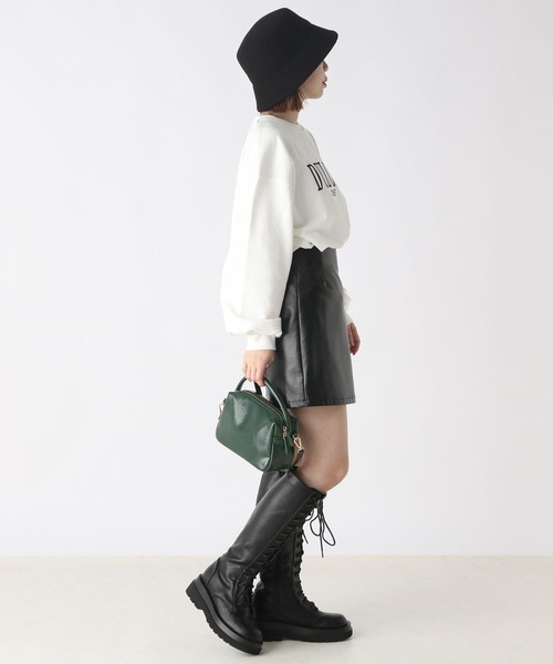 Heather(ヘザー)の「刺繍ロゴスウェットプルオーバー 166436(スウェット・レディース・オフホワイト/ネイビー/ブラック・FREE)」の7枚目の写真