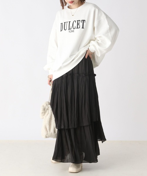 Heather(ヘザー)の「刺繍ロゴスウェットプルオーバー 166436(スウェット・レディース・オフホワイト/ネイビー/ブラック・FREE)」の9枚目の写真