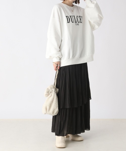 Heather(ヘザー)の「刺繍ロゴスウェットプルオーバー 166436(スウェット・レディース・オフホワイト/ネイビー/ブラック・FREE)」の10枚目の写真