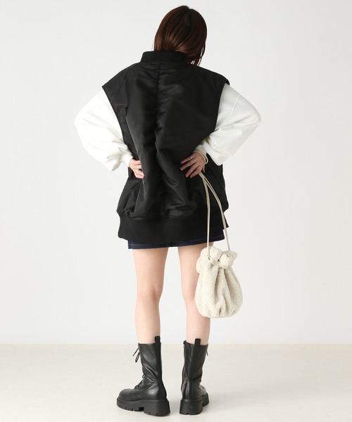 Heather(ヘザー)の「刺繍ロゴスウェットプルオーバー 166436(スウェット・レディース・オフホワイト/ネイビー/ブラック・FREE)」の15枚目の写真