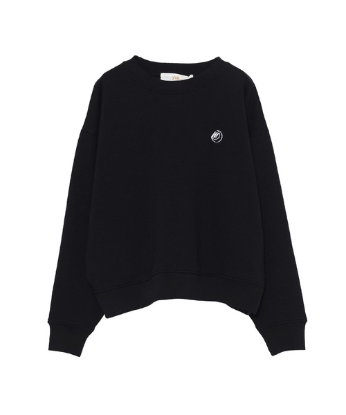 Dita Muaj.(ディータムアージュ)の「【ZOZO限定】Muaj.刺繍 ワンポイント裏起毛トレーナー(スウェット・レディース・ホワイト/ブラック・M/L)」の3枚目の写真