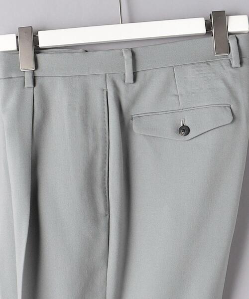 UNITED ARROWS（ユナイテッドアローズ）の「ギャバジン 1プリーツ テーパードパンツ（その他パンツ・メンズ・ブラック/グレー/ダークブラウン・S/M/L/XL）」の19枚目の写真