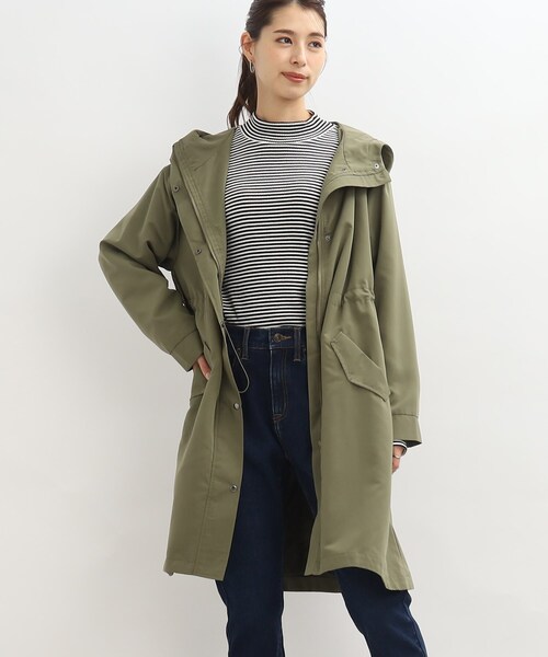 SHOO・LA・RUE（シューラルー）の「◆【理想のライトアウター！】柔らかタッチ ミリタリーコート（その他アウター・レディース・ブラック/オリーブ/ブラウン系その他・02/03/04/05）」の6枚目の写真