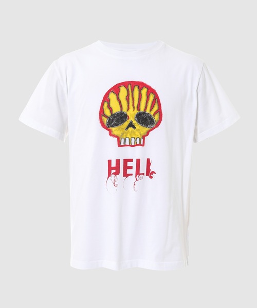 BOTTER(ボッター)の「T-SHIRT SMALL FIT SKULL PRINT(Tシャツ/カットソー・メンズ・ホワイト系その他/ブラック系その他・XL/XXL)」の2枚目の写真