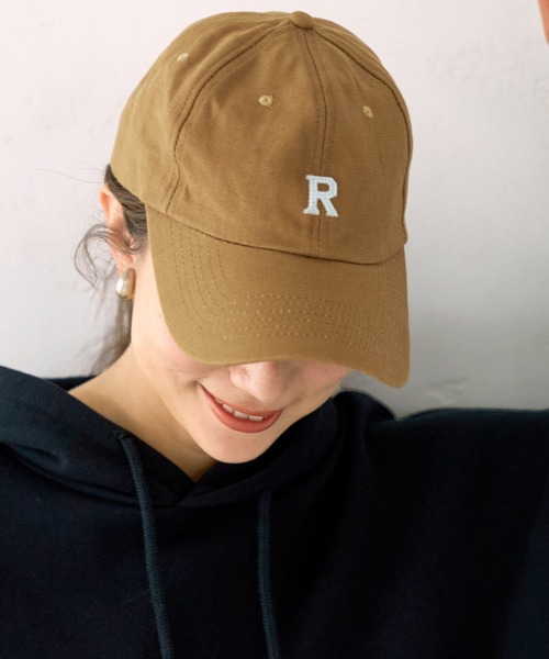 coca(coca)(コカ)の「Rロゴキャップ(キャップ・レディース・ブラック/キャメル・ONE SIZE)」の1枚目の写真