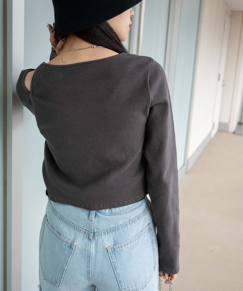 WEGO（ウィゴー）の「WEGO/【一部店限定】レイヤードセットリブロンT（Tシャツ/カットソー・レディース・ダークオレンジ/スミクロ・FREE）」の21枚目の写真