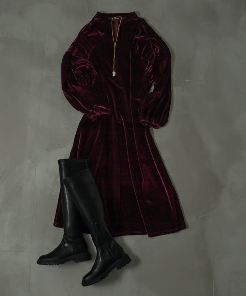 Ezick(エジック)の「【mio notis】フェイクレザーロンガーブーツ(ブーツ・レディース・ブラック・39/37/38/36)」の7枚目の写真