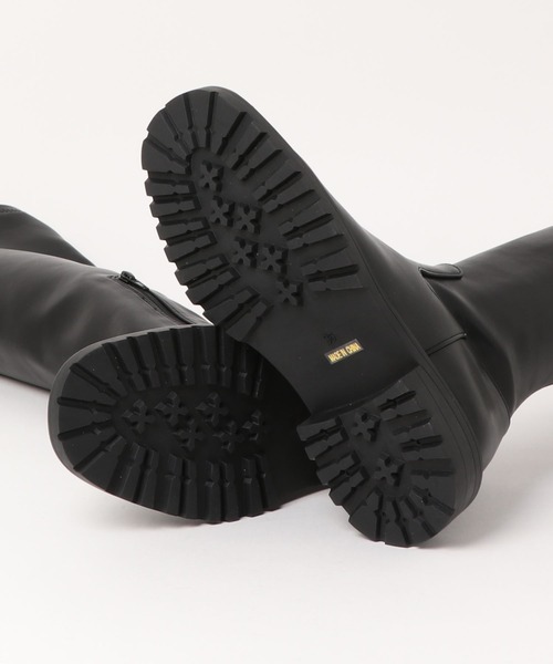 Ezick(エジック)の「【mio notis】フェイクレザーロンガーブーツ(ブーツ・レディース・ブラック・39/37/38/36)」の10枚目の写真