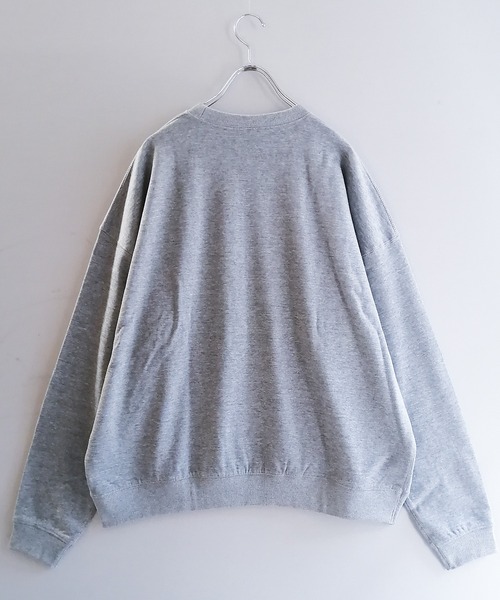 Starting Over（スターティングオーバー）の「裏起毛ルーズフィットクルーネックトレーナー（スウェット・メンズ・オフホワイト/ブラック/グレー/アッシュブラウン/グリーン/ネイビー・M/L/XL）」の7枚目の写真