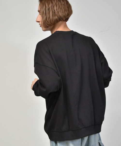 Starting Over（スターティングオーバー）の「裏起毛ルーズフィットクルーネックトレーナー（スウェット・メンズ・オフホワイト/ブラック/グレー/アッシュブラウン/グリーン/ネイビー・M/L/XL）」の14枚目の写真