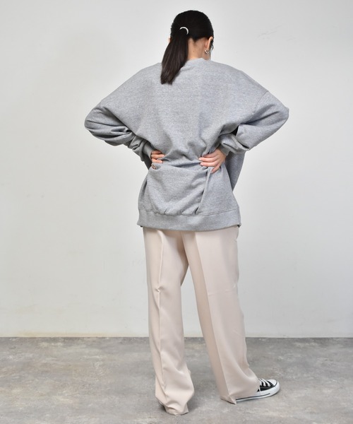 Starting Over（スターティングオーバー）の「裏起毛ルーズフィットクルーネックトレーナー（スウェット・メンズ・オフホワイト/ブラック/グレー/アッシュブラウン/グリーン/ネイビー・M/L/XL）」の20枚目の写真