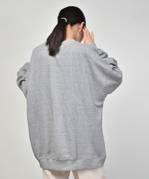 Starting Over（スターティングオーバー）の「裏起毛ルーズフィットクルーネックトレーナー（スウェット・メンズ・オフホワイト/ブラック/グレー/アッシュブラウン/グリーン/ネイビー・M/L/XL）」の18枚目の写真