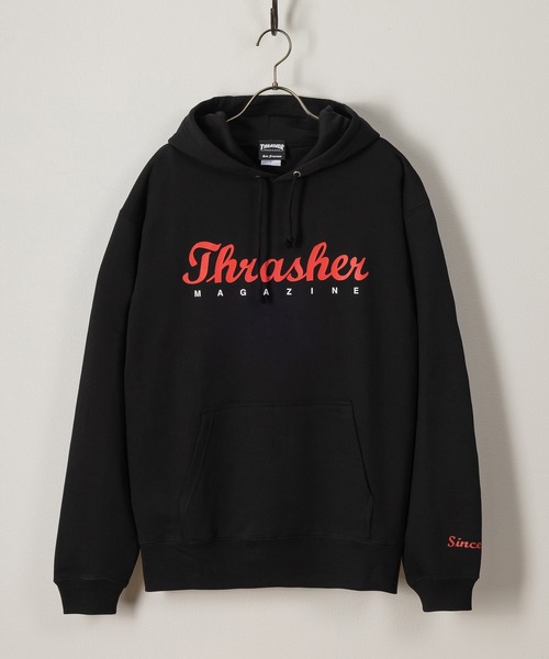 THRASHER(スラッシャー)の「【THRASHER/スラッシャー】TH Since 1981SW スクリプトロゴフーディ/プルパーカー/ユニセックス(パーカー・メンズ・チャコールグレー/ライトブルー/ブラック/グレー/キナリ・M/L/XL)」の7枚目の写真