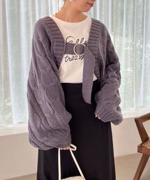 バックル付きケーブルボレロ