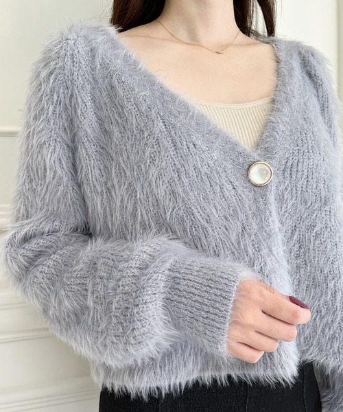 【新品未使用】Reve de MIYACO ミヤコ カーディガン グレー系 新品未使用】Reve de MIYACO ミヤコ カーディガン グレー系 新品未使用