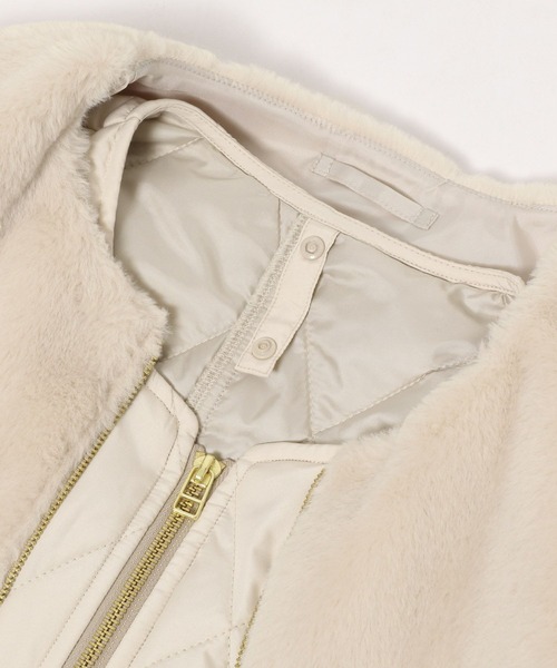 GLOBAL WORK（グローバルワーク）の「マルチWAYロングコート/295899（ダッフルコート・レディース・ベージュ/ブラック・FREE）」の14枚目の写真