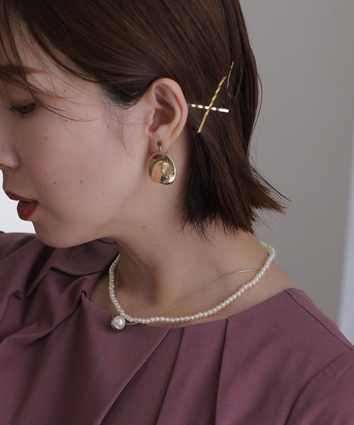 PourVous（プールヴー）の「3way パール ネックレス 結婚式 同窓会 オケージョン お呼ばれ （ネックレス・レディース・ゴールド/シルバー・FREE）」の4枚目の写真