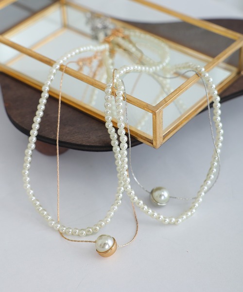 PourVous（プールヴー）の「3way パール ネックレス 結婚式 同窓会 オケージョン お呼ばれ （ネックレス・レディース・ゴールド/シルバー・FREE）」の9枚目の写真
