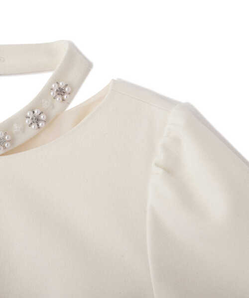 PROPORTION BODY DRESSING(プロポーションボディドレッシング)の「ネックビジューミニワンピース / 1213140201(ワンピース・レディース・ブラック/ホワイト系その他・SMALL/MEDIUM)」の10枚目の写真