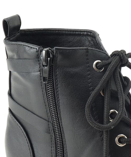 cs T&P（シーエスティーアンドピー）の「リングベルト付きレースアップブーツ【csT&P】（ブーツ・レディース・ホワイト/パープル系/ブラック・S/M/L/LL）」の16枚目の写真