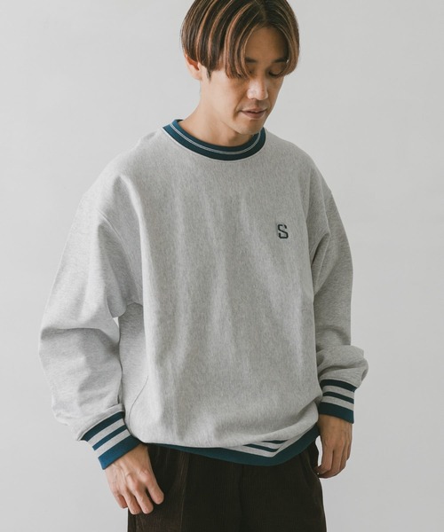 URBAN RESEARCH DOORS(アーバンリサーチドアーズ)の「『別注』GEMSPORTS×DOORS リブラインスウェット(スウェット・メンズ・ネイビー/グレー/チャコールグレー・LARGE/MEDIUM)」の8枚目の写真