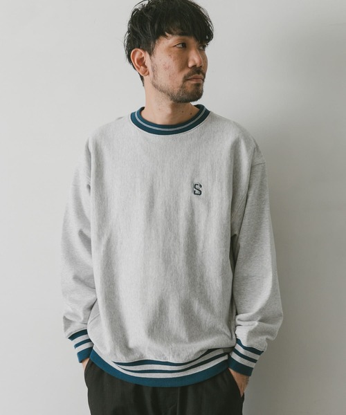 URBAN RESEARCH DOORS(アーバンリサーチドアーズ)の「『別注』GEMSPORTS×DOORS リブラインスウェット(スウェット・メンズ・ネイビー/グレー/チャコールグレー・LARGE/MEDIUM)」の12枚目の写真