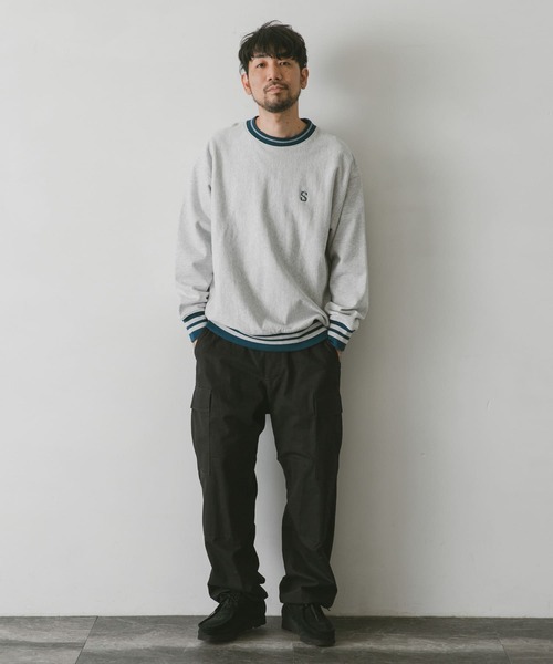 URBAN RESEARCH DOORS(アーバンリサーチドアーズ)の「『別注』GEMSPORTS×DOORS リブラインスウェット(スウェット・メンズ・ネイビー/グレー/チャコールグレー・LARGE/MEDIUM)」の14枚目の写真