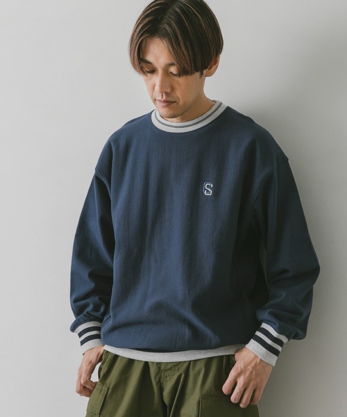 URBAN RESEARCH DOORS(アーバンリサーチドアーズ)の「『別注』GEMSPORTS×DOORS リブラインスウェット(スウェット・メンズ・ネイビー/グレー/チャコールグレー・LARGE/MEDIUM)」の19枚目の写真