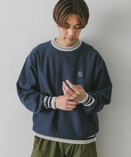URBAN RESEARCH DOORS(アーバンリサーチドアーズ)の「『別注』GEMSPORTS×DOORS リブラインスウェット(スウェット・メンズ・ネイビー/グレー/チャコールグレー・LARGE/MEDIUM)」の20枚目の写真
