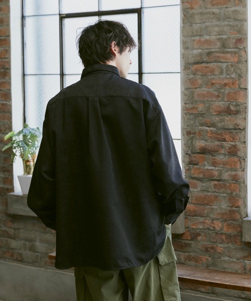 Alpinus（アルピナス）の「Flower Jacquard regular Collar Shirts / 花柄ジャガード織 レギュラーカラーシャツ（シャツ/ブラウス・メンズ・ダークグリーン/ブラック・SMALL/MEDIUM）」の18枚目の写真