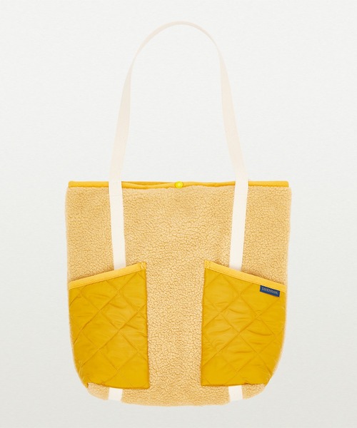 LAVENHAM（ラベンハム）の「QUILT POCKET TOTE BAG UNISEX / キルトポケット トートバッグ ユニセックス（トートバッグ・レディース・ベージュ/ダークネイビー・ONE SIZE）」の12枚目の写真