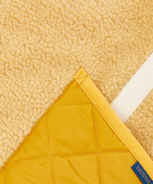 LAVENHAM（ラベンハム）の「QUILT POCKET TOTE BAG UNISEX / キルトポケット トートバッグ ユニセックス（トートバッグ・レディース・ベージュ/ダークネイビー・ONE SIZE）」の14枚目の写真