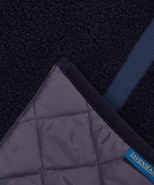 LAVENHAM（ラベンハム）の「QUILT POCKET TOTE BAG UNISEX / キルトポケット トートバッグ ユニセックス（トートバッグ・レディース・ベージュ/ダークネイビー・ONE SIZE）」の10枚目の写真