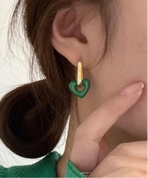 【OKUOKU 0909】 ハートデザインピアス oku-pierce-689018103856-55