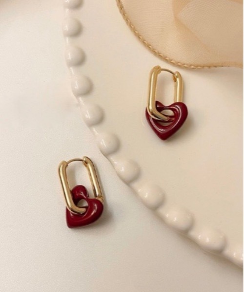 Burner(バーナー)の「【OKUOKU 0909】 ハートデザインピアス oku-pierce-689018103856-55(ピアス(両耳用)・レディース・A/B/C・FREE)」の3枚目の写真