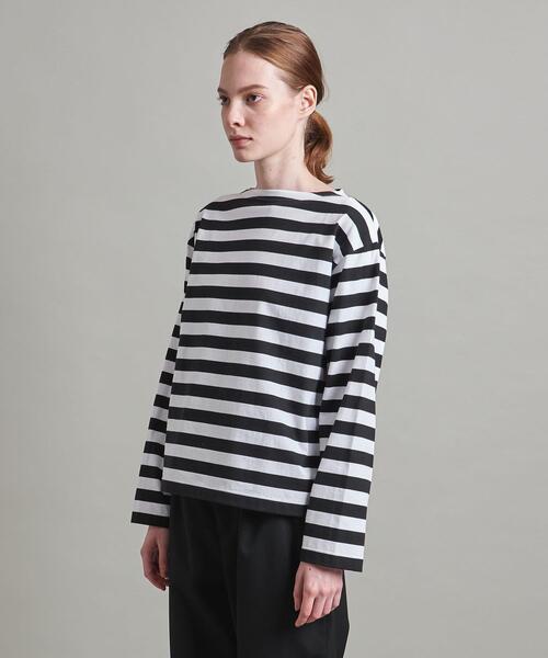 LOEFF ロエフ　コットンボーダーTシャツ LOEFF（ロエフ）の「<LOEFF（ロエフ）>オーガニックコットン ボーダー